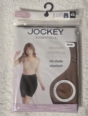Jockey Essentials No-Chafe Slipshort - Brown
